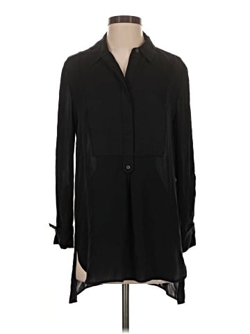 Vince. 3/4 Sleeve Silk Top (view 1)