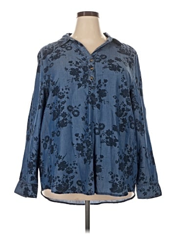 Style&Co Long Sleeve Blouse (view 1)