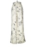 H&M Print Ivory Casual Pants Size 6 - photo 2
