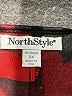North Style 100% Polyester Red Kimono Size 3X - photo 7