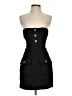 Aqua 100% Polyester Tweed Black Cocktail Dress Size XS - photo 1
