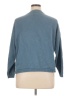 Lou & Grey 100% Cotton Color Block Purple Pullover Sweater Size XL (petite) - photo 2