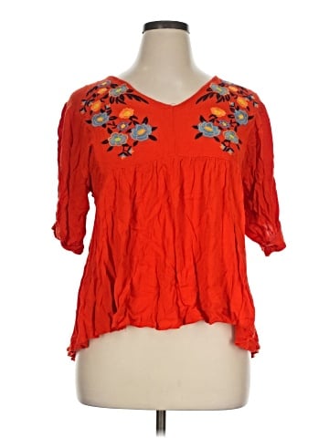 Umgee 3/4 Sleeve Blouse (view 1)