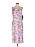Bebe 100% Polyester Floral Blue Casual Dress Size L - photo 1