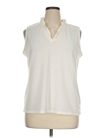 Anne Klein Sleeveless Blouse (view 1)