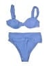 WeWoreWhat Solid Blue Two Piece Swimsuit Size M - photo 1
