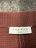 Sandro 100% Polyester Stripes Burgundy Casual Skirt Size Med (2) - photo 4