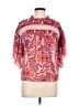 Olivaceous 100% Polyester Pink Short Sleeve Blouse Size L - photo 1
