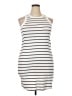 Old Navy Stripes White Casual Dress Size 2X - photo 1