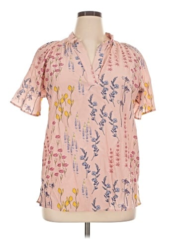 Tucker Short Sleeve Blouse (view 1)