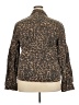 Express 100% Cotton Animal Print Brown Jacket Size XXL - photo 2
