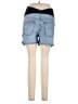 Isabel Maternity Blue Denim Shorts Size 10 Maternity - photo 2