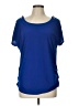 Lily Star Blue Short Sleeve Top Size L - photo 1