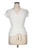 Max Studio Ivory Short Sleeve Top Size XL - photo 1