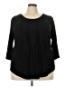Avenue Black 3/4 Sleeve Top Size 22 Plus - photo 1