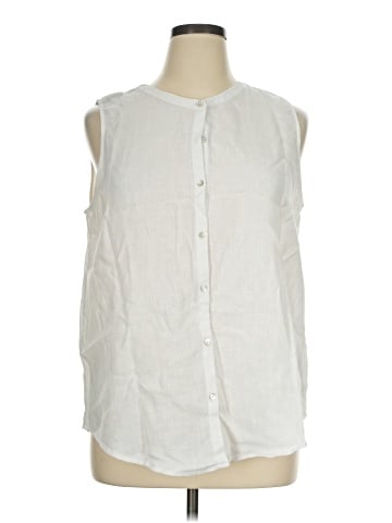 Christian Siriano New York Sleeveless Button-Down Shirt (view 1)