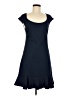 Deletta Solid Blue Casual Dress Size M - photo 1