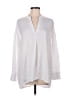 Soft Surroundings 100% Polyester White Long Sleeve Blouse Size M - photo 1