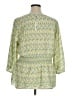 Max Studio 100% Polyester Yellow 3/4 Sleeve Blouse Size 1X - photo 2