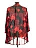 North Style 100% Polyester Red Kimono Size 3X - photo 2