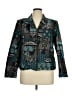 DressBarn Print Teal Blazer Size XL - photo 1