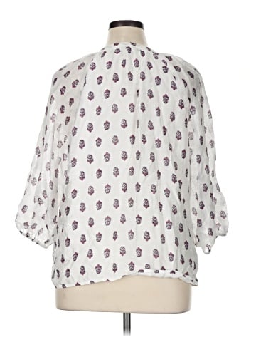 Halogen 3/4 Sleeve Blouse (view 2)