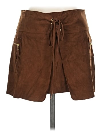 Pam & Gela Leather Skirt (view 1)