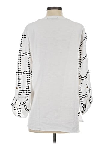 Como Black 3/4 Sleeve Blouse (view 2)