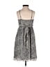 Topshop 100% Polyester Animal Print Gray Black Cocktail Dress Size 10 - photo 2