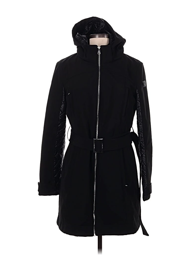 Pre-owned Dkny Coat In Black