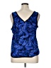 Halogen 100% Polyester Blue Sleeveless Blouse Size XL - photo 2