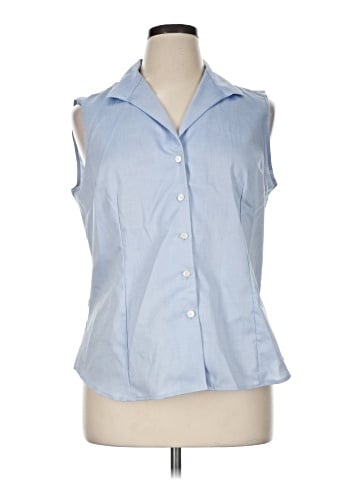 Jones New York Sleeveless Button-Down Shirt (view 1)
