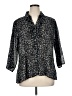 Fashion Bug Animal Print Black 3/4 Sleeve Blouse Size XL - photo 1