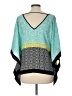 A. Byer 100% Polyester Teal 3/4 Sleeve Blouse Size L - photo 2