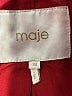 Maje 100% Leather Solid Red Leather Jacket Size EU (FR) 38 / US 6 - photo 3