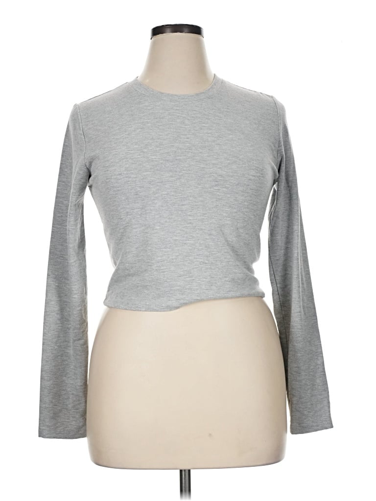 Pre-owned Yogalicious Long Sleeve T-shirt In Gray