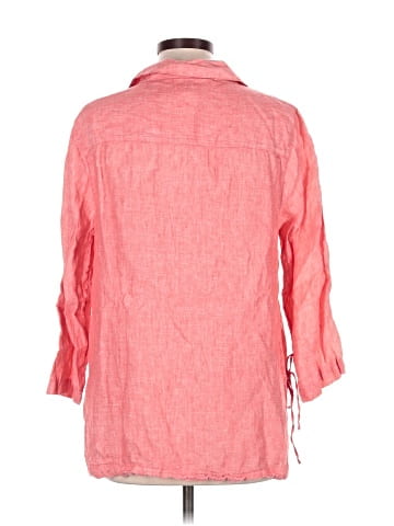 Sigrid Olsen 3/4 Sleeve Button-Down Shirt (view 2)