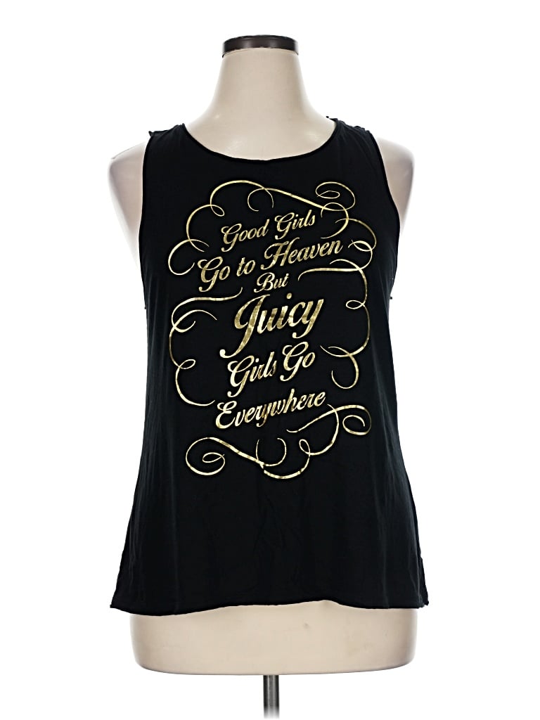Pre-owned Juicy Couture Sleeveless T-shirt In Black