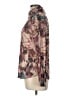 Tribal Brown Long Sleeve Blouse Size L - photo 5