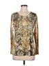 Reba Gold Long Sleeve Blouse Size M - photo 1