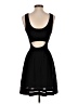 Guess Solid Black Casual Dress Size S - photo 2