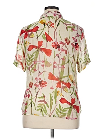 Tess Short Sleeve Silk Top (view 2)