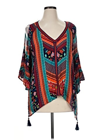 Democracy 3/4 Sleeve Blouse (view 1)