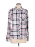 rue21 Plaid Pink Long Sleeve Blouse Size L - photo 1