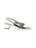 Sam Edelman Metallic Silver Heels Size 7 - photo 1