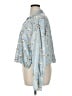 Zara 100% Polyester Floral Blue Long Sleeve Blouse Size XL - photo 5