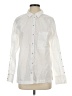 Johnny Was 100% Cotton Ivory Long Sleeve Button-Down Shirt Size XS - photo 1