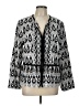 Chico's 100% Cotton Print Silver Blazer Size Lg (2) - photo 1