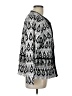 Chico's 100% Cotton Print Silver Blazer Size Lg (2) - photo 4
