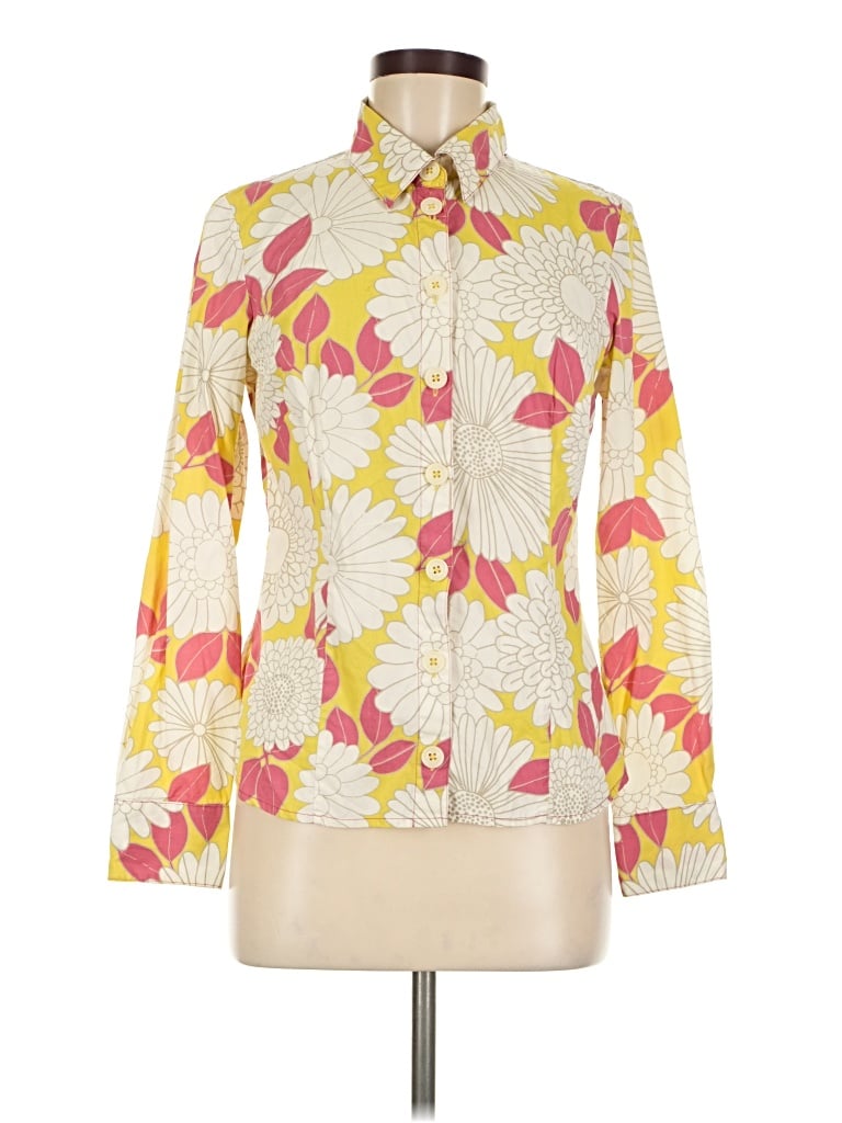Pre-owned Jojo Maman Bébé Long Sleeve Blouse In Yellow